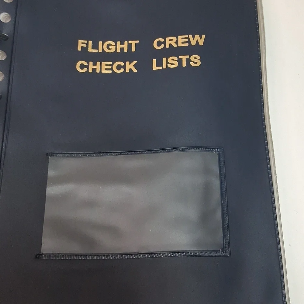 Historical USAAF Flight Crew Checklist & Performance Book 5 Ring Binder